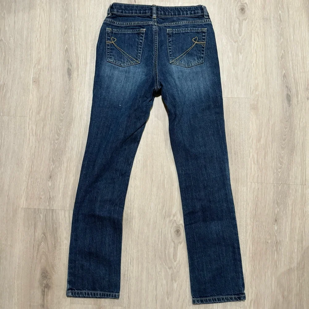 Kids The Children's Place Girls Dark Wash Skinny Stretch Denim Jeans 14 XL